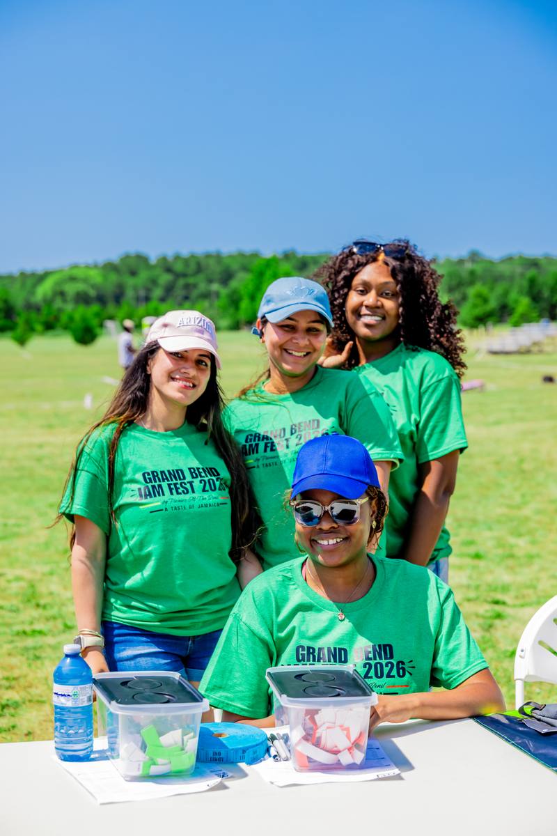 Jam Fest volunteers at the ticket table